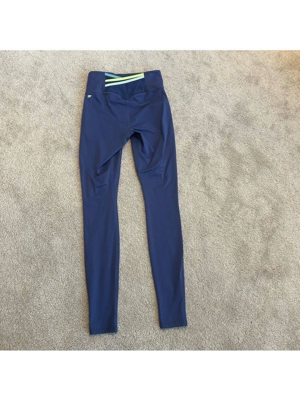 Fabletics Motion 365 purple crisscross back leggings